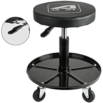 Aain LT2A Heavy-Duty Adjustable Mechanic's Roller Seat Adjustable Rolling Stool