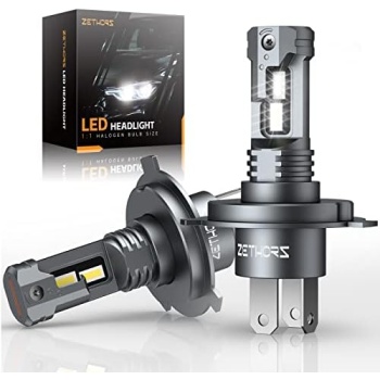 Zethors H4 9003 HB2 LED Headlight Bulbs, 400% Brighter Wireless LED Bulbs