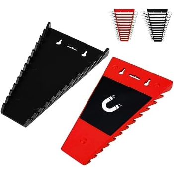 FTIHTRY 2Pack Magnetic Wrench Organizer wrench rack Tool Trays, Premium Quality