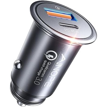 AINOPE USB C Car Charger, 54W iPhone Car Charger Fast Charging