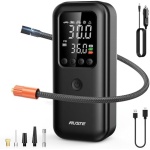 NUSTE Cordless Tire Inflator Portable Air Compressor, 3X Faster Air Pump