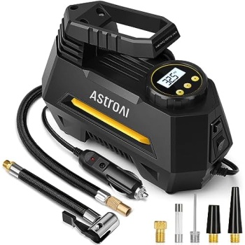 AstroAI Air Compressor Tire Inflator Portable Air Pump for Car Tires 12V DC Auto