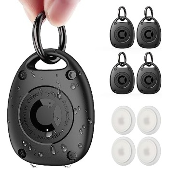 AirTag Keychain Holder Case | IPX8 Waterproof, Ultra-Compact | Portable