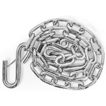 Camco Heavy Duty Steel 48 inch Safety Chains with Spring Hooks - Secures Tow