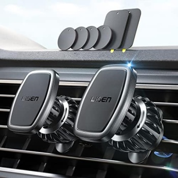 2 Pack Magnetic Phone Holder Car Vent LISEN 6 Strong Magnets Car Vent Phone