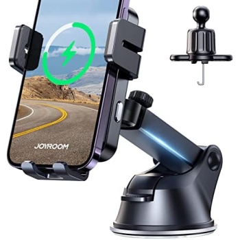 Wireless Car Charger, JOYROOM 15W Qi Fast Charging Car Charger Phone Holder