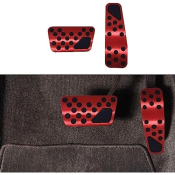 Auto Aluminum Pedal Covers, Auto No Drilling Accelerator Pedal Covers, Anti-Slip