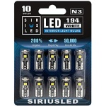 SIR IUS LED 194 LED Bulbs Extremely Super Bright 3030 Chipset for Car truck