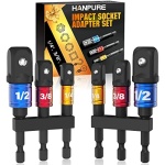 Tools Impact Grade Socket Adapter Set 2 Pack Gifts for Men Cool Gadget Christmas