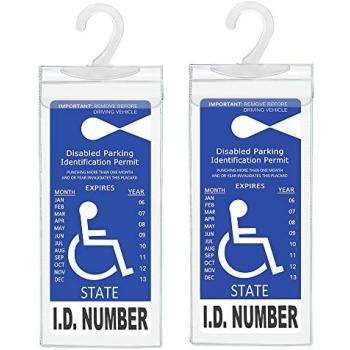 Handicap Parking Placard Holder, Ultra Transparent Disabled Permit Protective